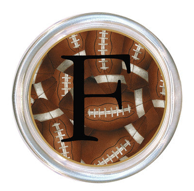 Monogrammed Antique Football Coaster