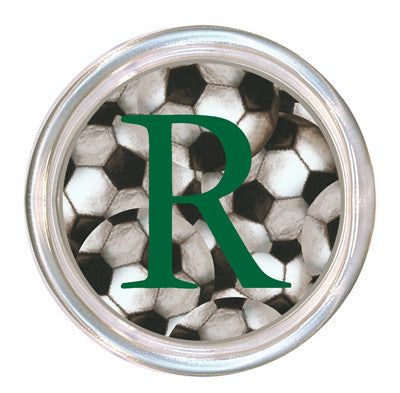 Monogrammed Antique Soccer Coaster