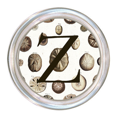 Monogrammed Sand Dollars Coaster