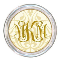 Monogrammed Forever Creme Coaster