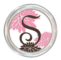 Monogrammed Mod Mums Coaster

