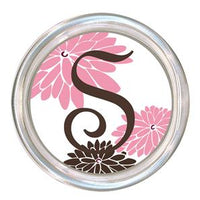 Monogrammed Mod Mums Coaster