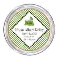 Brown and Green Baby Coaster
