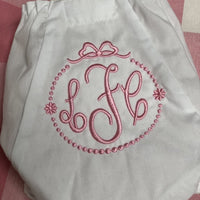 Monogrammed Diaper Panties