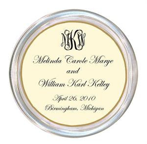 Classic Creme Wedding Coaster
