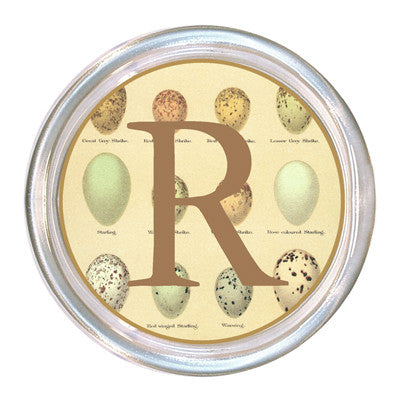 Monogrammed Pale Eggs Coaster