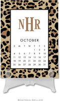 Monogrammed Desktop Contemporary Calendar
