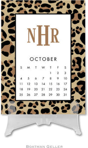 Monogrammed Desktop Contemporary Calendar