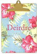 Hawaiian Floral Clipboard