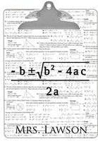 Quadratic Equation Algebra Teacher Clipboard
