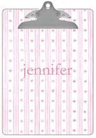 Pink Wavy Stars & Stripes Clipboard
