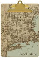 Antique Northeast Map Clipboard
