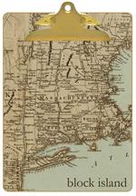 Antique Northeast Map Clipboard