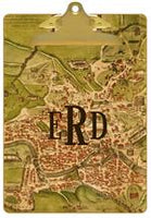Roma Antique Map Clipboard
