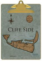 Primitive Nantucket Map Clipboard
