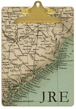 South Carolina Map Clipboard