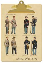 Civil War Soldiers Clipboard