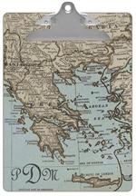 Greece Antique Map Clipboard