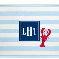 Stripe Lobster Glass Cutting Board