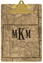 Wyoming Antique Map Clipboard