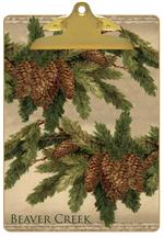Vintage Pine Cones Clipboard