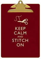 Keep Calm & Stitch On Clipboard
