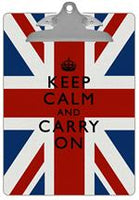 Keep Calm Union Jack Clipboard
