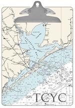 Rockport Texas Nautical Chart Clipboard