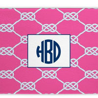 Nautical Knot Raspberry Glass Cutting Board