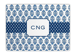 Betti Navy Glass Cutting Board