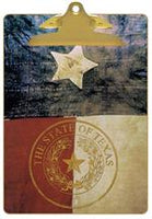 Texas Flag with Seal Clipboard

