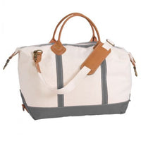 Personalized Grey Weekender
