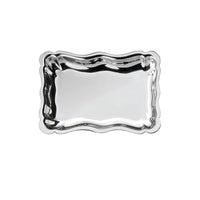 Engraved Pewter 6" Scalloped Tray
