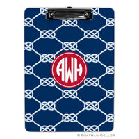Nautical Knot Navy Clipboard
