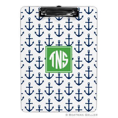 Anchors Navy Clipboard