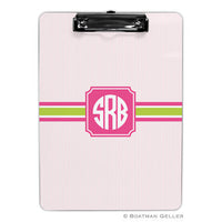 Seersucker Band Pink & Green Clipboard

