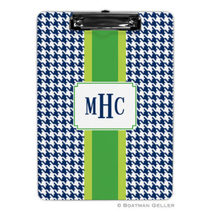 Alex Houndstooth Navy Clipboard