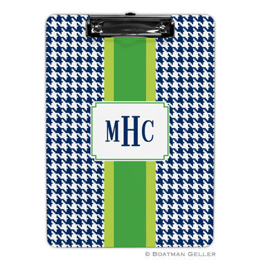 Alex Houndstooth Navy Clipboard