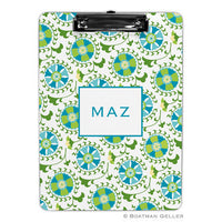 Suzani Teal Clipboard