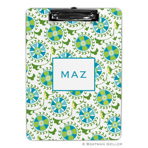 Suzani Teal Clipboard