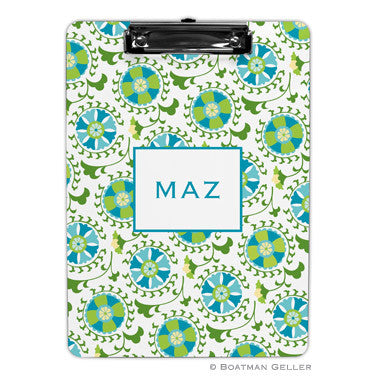 Suzani Teal Clipboard
