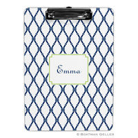 Bamboo Navy & Green Clipboard