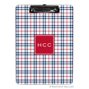 Miller Check Navy & Red Clipboard
