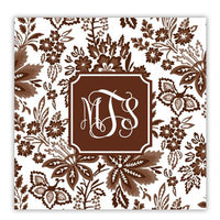 Classic Floral Brown Coaster