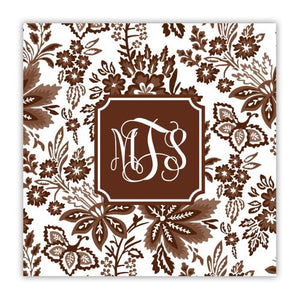 Classic Floral Brown Coaster