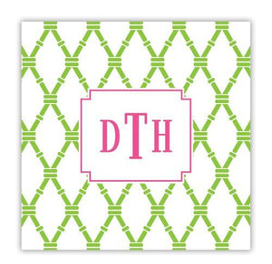 Bamboo w/ White Background Coaster
