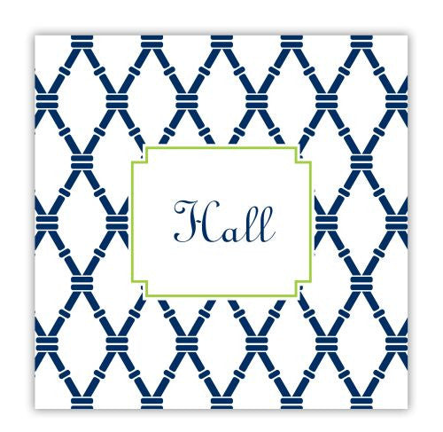 Bamboo Navy and Green Coaster