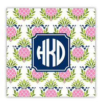 Pineapple Repeat Pink Coaster