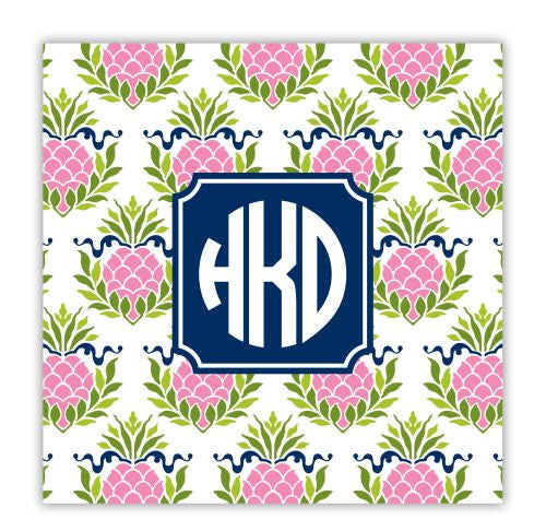 Pineapple Repeat Pink Coaster