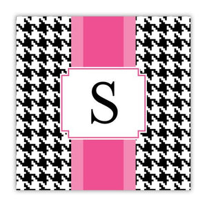 Alex Houndstooth Black Coaster